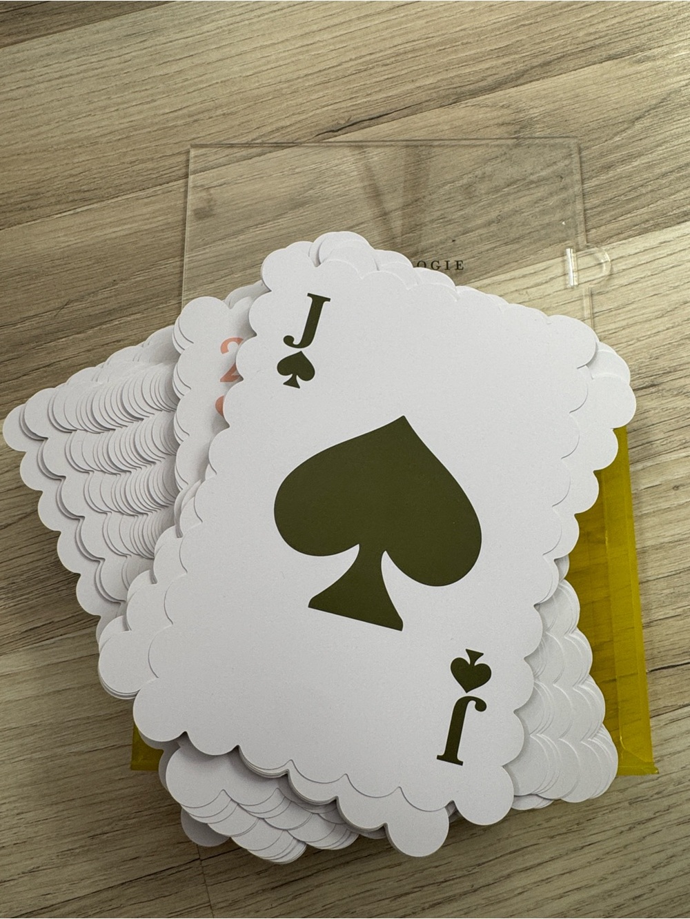 Anthropologie waterproof playing jumbo cards